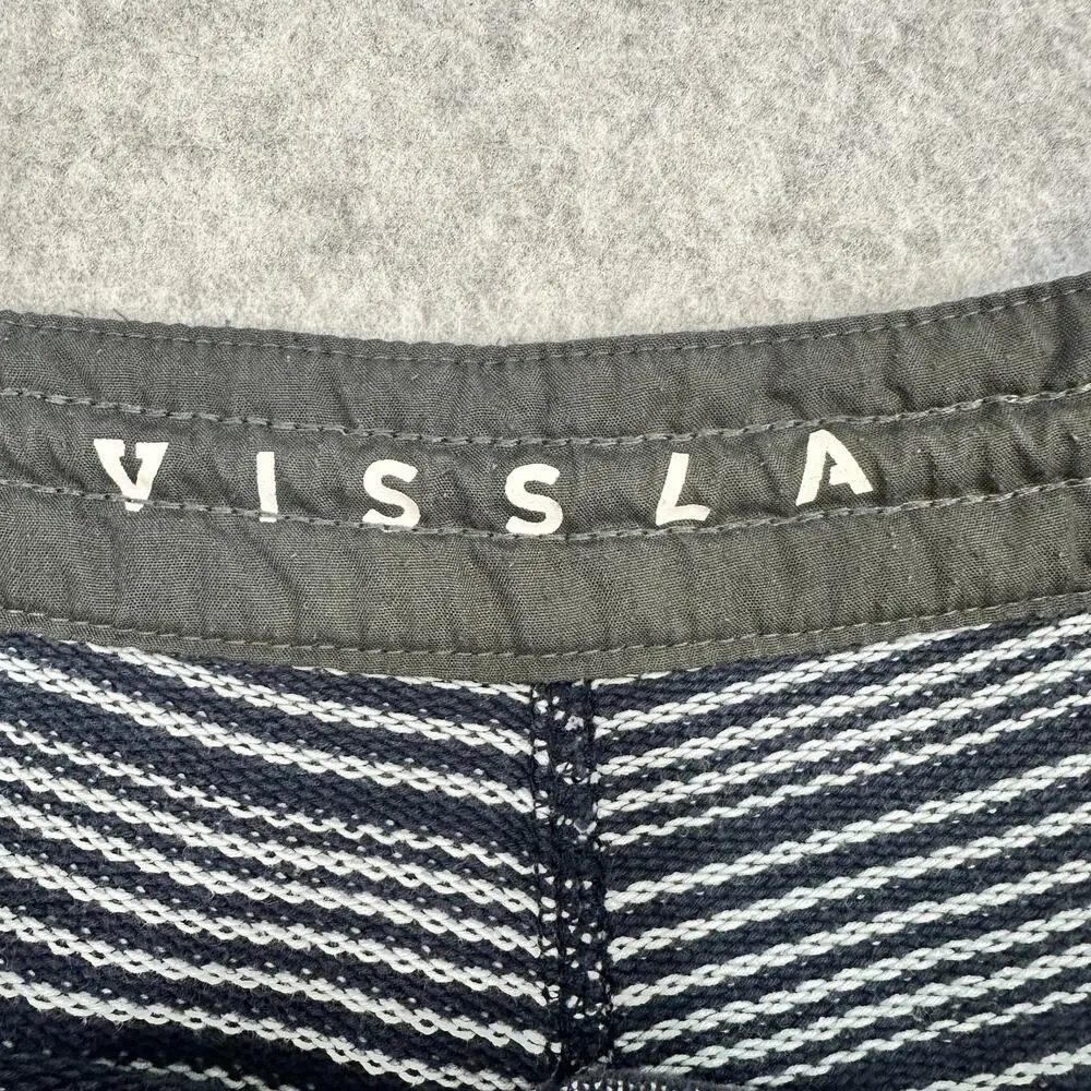 Vissla Board Shorts Mens 34 Blue Striped 8